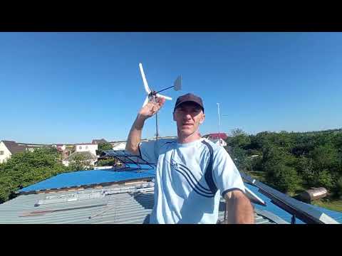 Первая энергия / Ветряк из мотор-колеса / Балансировка винта / Ответы на вопросы.