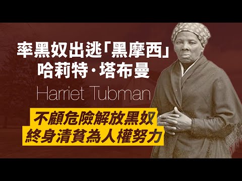 奴隸出生成為偉人-哈莉特·塔布曼｜從小過著為奴的悲苦日子，終於出逃後，卻不顧危險多次往返解放黑奴，還成為美國史上首位領兵的女性指揮官｜成名後仍清貧生活，投入人權運動｜人生賈心星
