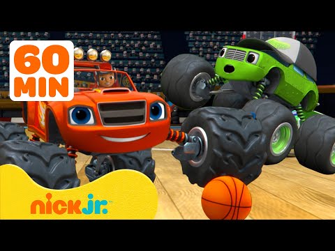 Blaze and the Monster Machines Sports Rescues & Adventures! 🏀 1 Hour | Nick Jr.