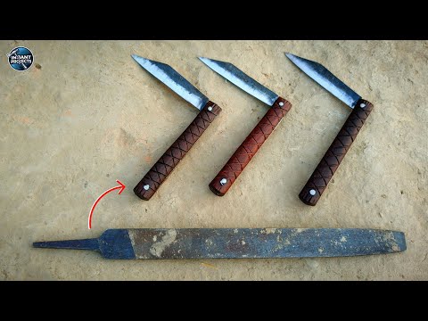 Turning a Rusty File Into Three Magnificent Folding knives