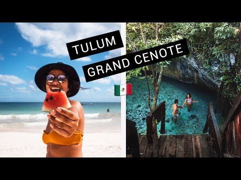 TULUM VLOG - Grand Cenote and AMAZING street food!