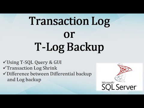 Transaction Log backup || Log file shrink || Difference b/w differential and Log backups || Ms SQL