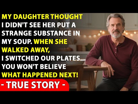 My Daughter Thought I Didn't See Her Putting A Strange Substance Into My Soup. I Switched Plates…