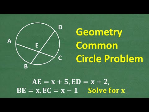A Circle problem all students will face! Geometry students, SAT/ACT, GED, Teacher Certification, …