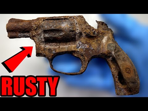 Restoring RUSTY & DESTROYED S&W REVOLVER!! Extremely Satisfying