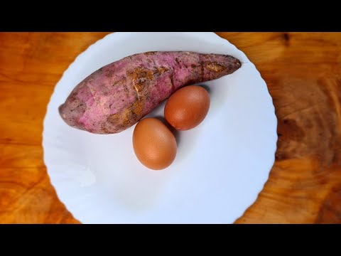Do not eat any bread! Try this easy and quick sweetpotato and egg recipe😊