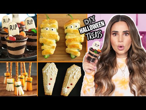 Last Minute EASY Halloween Treats | Halloween Recipes | DIY Snacks by Rosanna Pansino