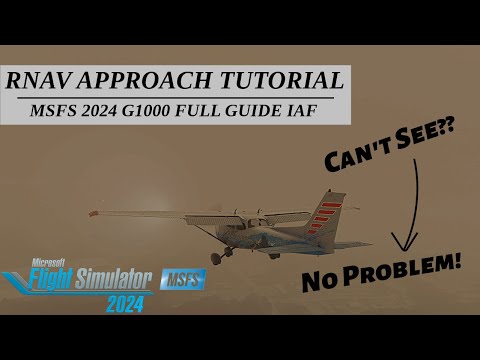 RNAV Approach Tutorial in MSFS 2024 with the G1000