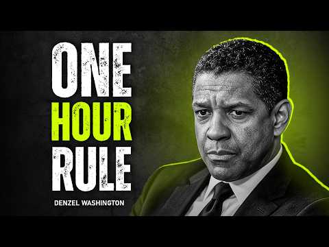 One Hour Rule:  How To Change Your Life In 60 Minutes | Denzel Washington Motivation