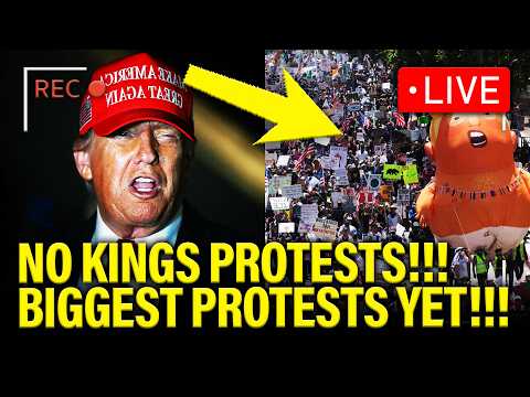 LIVE: MASSIVE NO KINGS PROTESTS TAKE OVER USA!!!