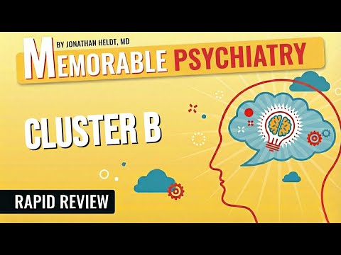 Cluster B (Borderline, Antisocial, Narcissistic, Histrionic) Personality Disorders
