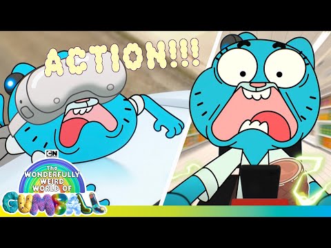 3… 2… 1… ACTION! New Gumball Action Scenes!I | Mega Marathon | New Gumball | Cartoon Network