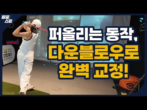 탈골스윙- 이렇게나 빨리 다운블로우가 가능하다고?