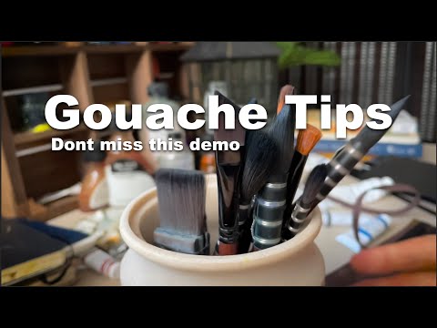 one gouache technique you NEED to know! + painting demo