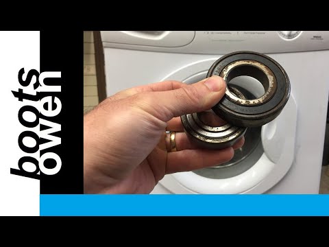 Hotpoint washing machine bearings replacement, full process and test.