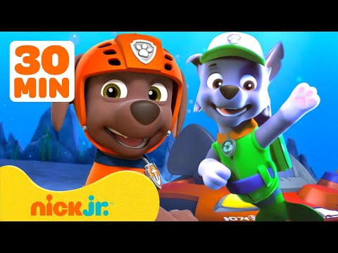 Щенячий патруль | Смелые водные спасения! #3 с Зумой и Рокки 🏄‍♂️ 30 мин | Nick Jr. Cyrillic