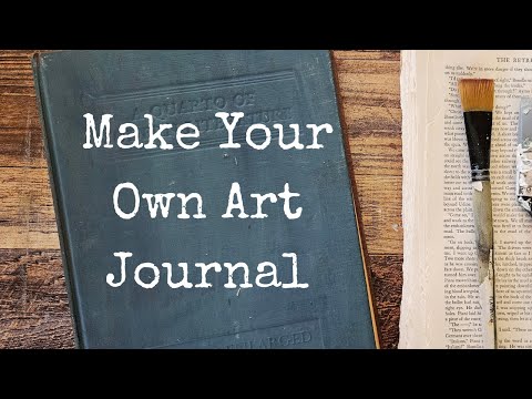 Easy Mixed Media Art : How to Make a Vintage Book Art Journal