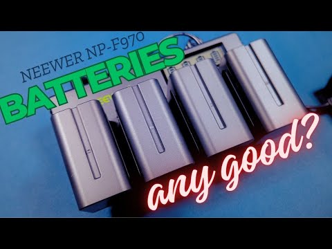 Neewer 4-pack NP-F970 6600mAh Batteries Review and Unboxing || Any Good?