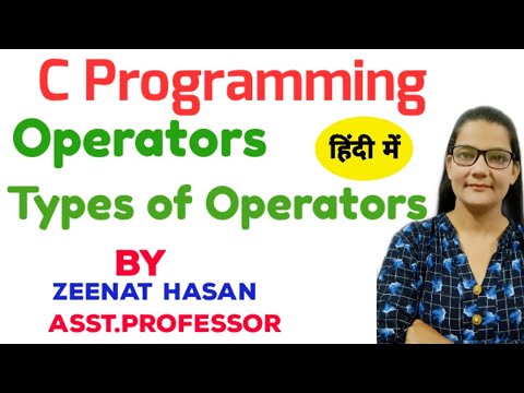 Operators in C  in Hindi  Lec-5|C Programming Tutorial in Hindi