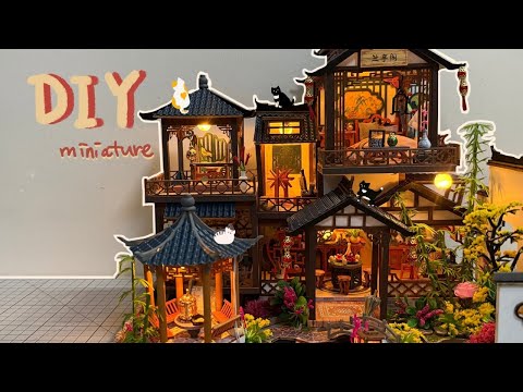 DIY Miniature House - Elegant Orchid Pavilion