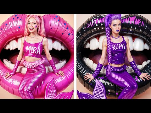 Kpop Demon Hunters Makeover: Huntrix Rumi,  Zoey and Mira Glow Up Into Popular Mermaids!