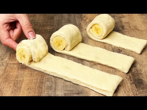 Wenn Sie Blätterteig und Bananen haben, dann bereiten Sie dieses Neujahrsdessert zu!