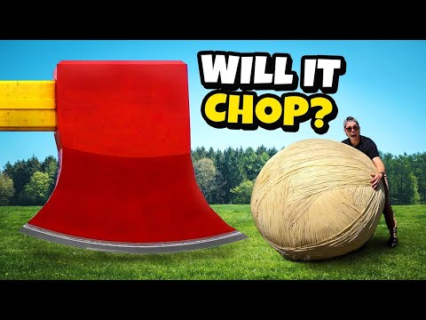 2 Ton Axe Vs. 500kg Rubber Band Ball