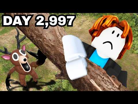 I Survived 3,000 Days In A Roblox Forest