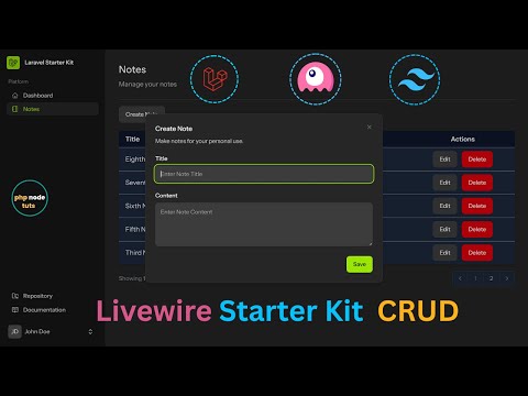 🤯Livewire Starter Kit CRUD | Laravel 12 Livewire Starter Kit CRUD | Laravel 12 Livewire CRUD