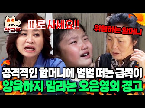 [#참교육] “양육하지 마세요”⚡ 손녀를 공격적으로 대하는 할머니에게 오은영이 던진 경고 | #금쪽같은내새끼 191회