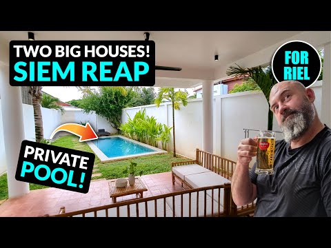 LUXE or LOCAL? $600 vs $1100 a month house rental! Living / retiring in Siem Reap, Cambodia #forriel
