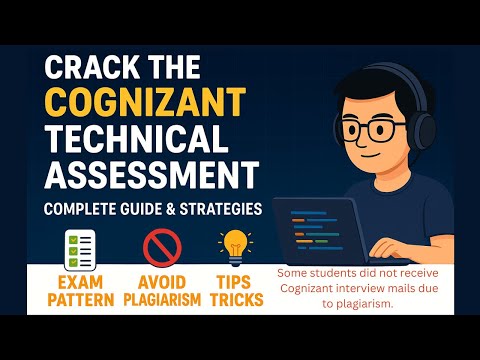 Cognizant Technical Assessment 2025 | Exam Pattern, Clusters, Tips, Plagiarism Warn |English| Telugu