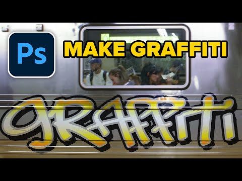 How to make GRAFFITI in PHOTOSHOP