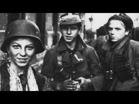 Polish girl and 120 fighters in bunker shot rather than surrender to Germans in Warsaw Mira Fuchrer 