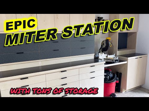 Epic Miter Station Build (Tons of Storage)