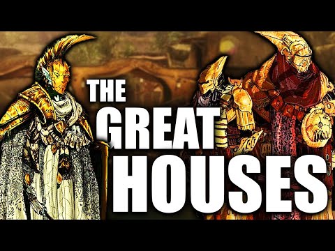 The Great Houses of Morrowind - Redoran, Indoril, Telvanni, Dres, Hlaalu - Elder Scrolls Lore