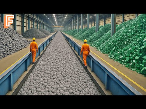 How Foam Glass Is Made From Million Of Tons Of Recycled Glass Inside Massive Recycling Line