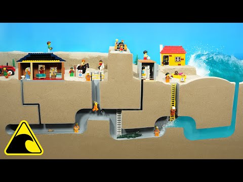 Trapped in Lego City Sewers: Tsunami Dam Breach Experiment