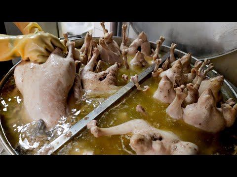 What the Crazy Sight ! Goose Dishes / 鵝肉料理製作 - Taiwanese Food