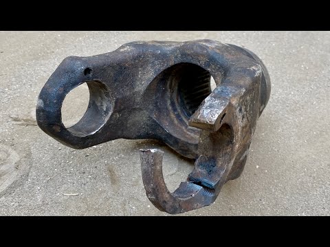 Rebuilt Strong – Completely Broken Drive Shaft Yoke Reinforced with Expert Welding