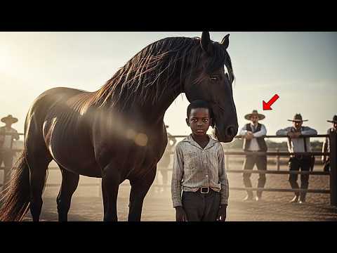 El ranchero humilló al niño negro huérfano, dijo que fallaría — dominó el caballo salvaje feroz