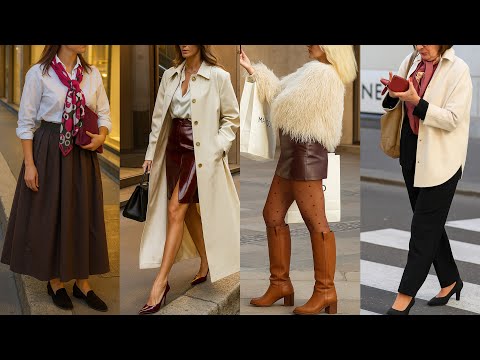 ITALIAN AUTUMN STREET TRENDS 2025 ๐ ELEGANT OUTFITS FASHION OF MILAN | LUXURY FALL SHOPPING LOOKS