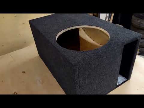 Как оклеить короб для сабвуфера карпетом | DIY How to Carpet a Subwoofer Box