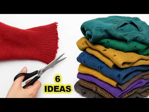 6 Amazing Ideas! Look the Masterpieces I Made with Old Sweaters!