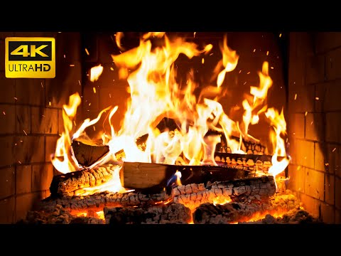 🔥 Fireplace Peace Ambience (12 HOURS) with Tranquil Fire Sounds and Evening Warmth for Meditation