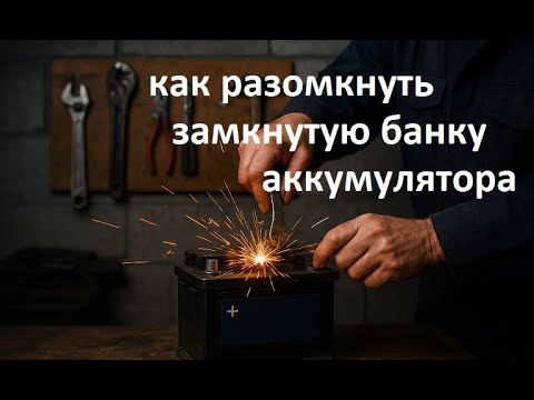 #Battery. ⚡ How to open a shorted battery cell! A real way to restore a battery 🚗🔋
