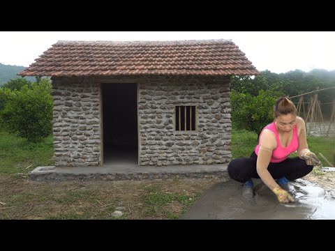 REWIND TIMELAPSE -- 125 Days Leave the city go to the countryside farm - Build a stone house