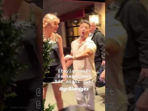 Taylor Swift and Selena Gomez spilling some tea at Monkey bar in NYC...