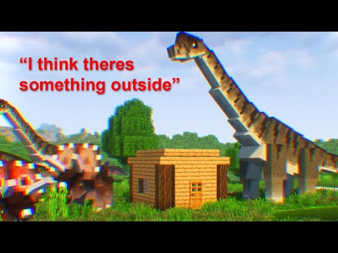 2 Idiots Attempt to Survive Jurassic Minecraft