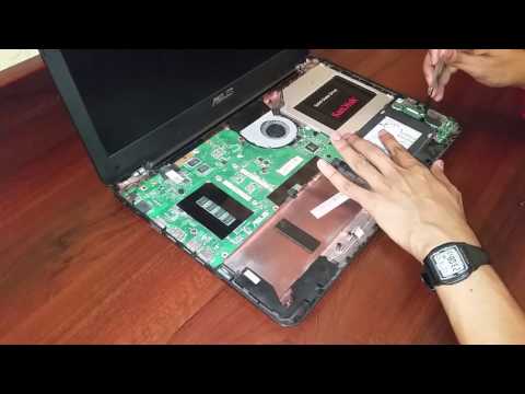 Asus X555L Disassembly CPU GPU Thermal Paste Replacement